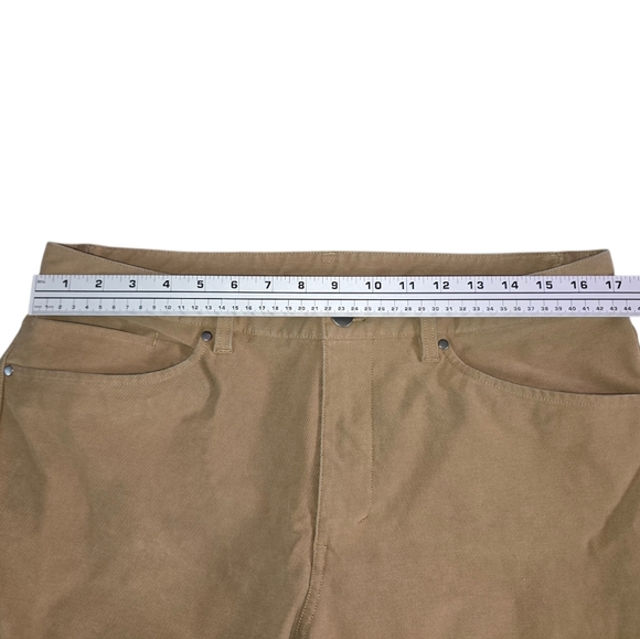 Lululemon Mens Tan Straight-Leg Pants Size 34 - Picture 4 of 6